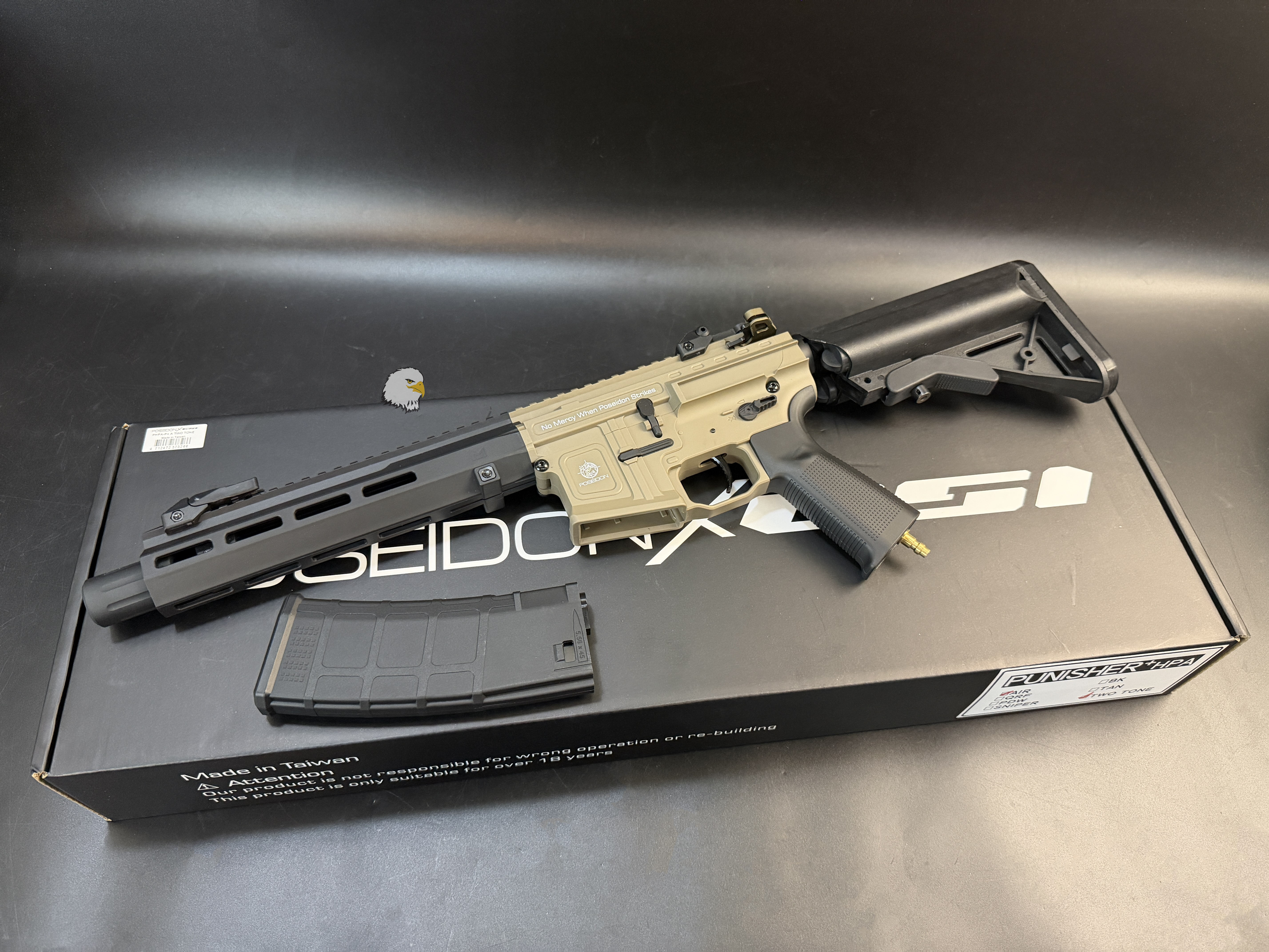 【翔準AOG】POSEIDON 海神 PUNISHER+ AIR HPA 沙 Tan 雙色版CFX-PHPAAT HPA氣動槍 6mm 220發 Mechlabs X-MOD V2 【翔準AOG】POSEIDON 海神 PUNISHER+ AIR HPA 沙 Tan 雙色版CFX-PHPAAT HPA氣動槍 6mm 220發 Mechlabs X-MOD V2