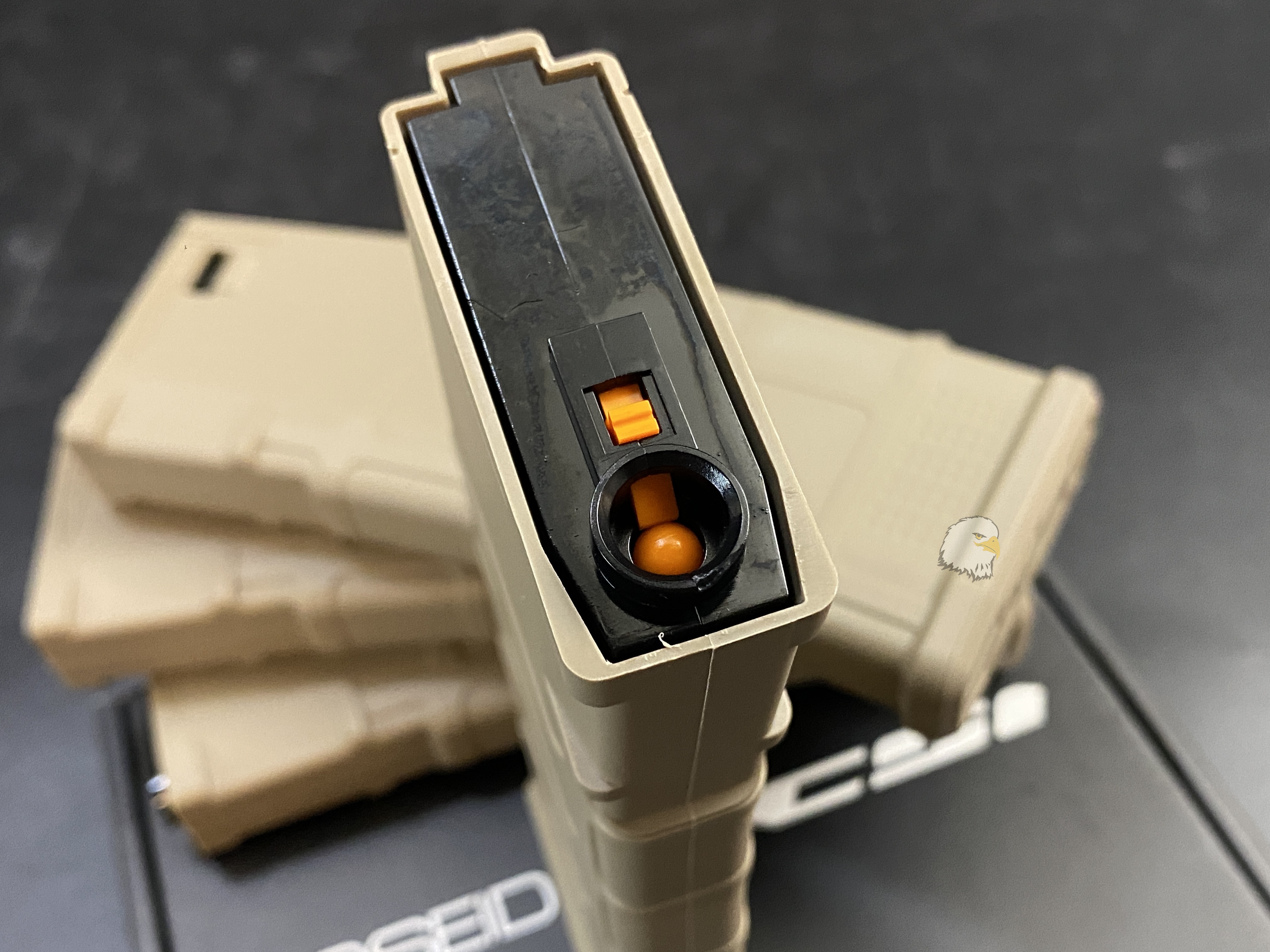 【翔準AOG】海神 Poseidon M4 沙色220發無聲彈匣 4入組 AEG 電動槍彈匣 CFX-MGM4DE 無聲匣 快速更換 【翔準AOG】海神 Poseidon M4 沙色220發無聲彈匣 4入組 AEG 電動槍彈匣 CFX-MGM4DE 無聲匣 快速更換