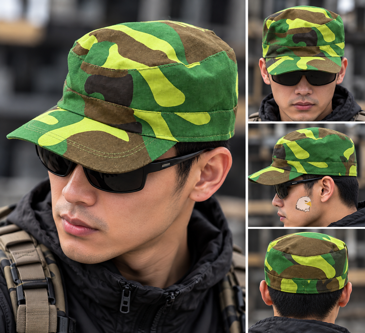【翔準AOG】薄款迷彩小帽 迷彩小帽 三色迷彩軍帽 日常穿搭 戶外休閒及主題造型軍事風格迷彩 【翔準AOG】薄款迷彩小帽 迷彩小帽 三色迷彩軍帽 日常穿搭 戶外休閒及主題造型軍事風格迷彩