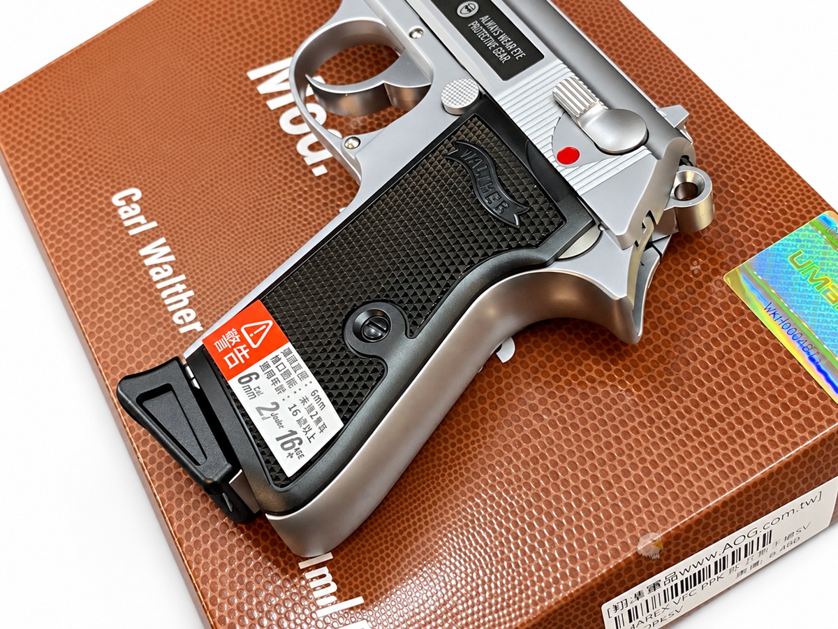 【翔準AOG】UMAREX VFC Walther PPK/S GBB 銀色瓦斯手槍 原廠授權刻印VFC-PPKSV 鋼製外管 【翔準AOG】UMAREX VFC Walther PPK/S GBB 銀色瓦斯手槍 原廠授權刻印VFC-PPKSV 鋼製外管