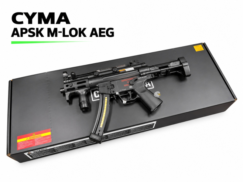 【翔準AOG】CYMA APSK M-LOK AEG 電動槍 黑色 DA-CM041K 伸縮式後托 MP5 戰術握把